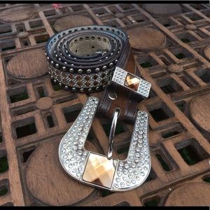 Women’s Shyanne medium sparkly belt